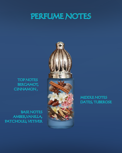 Arbain Night Attar – Long Lasting Pure Oil Infused Oudh, Cinnamon, Amber & Vanilla Perfume