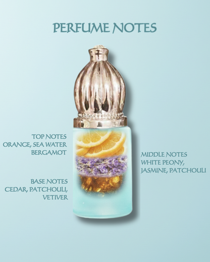 Ice Cool Attar – Long Lasting Pure Oil Infused Aqua Fresh Mint, Green Apple & Bergamot Perfume