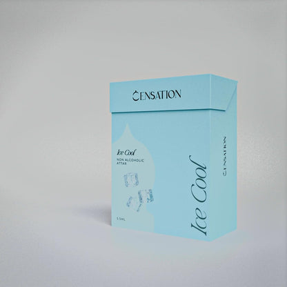 Ice Cool Attar – Long Lasting Pure Oil Infused Aqua Fresh Mint, Green Apple & Bergamot Perfume