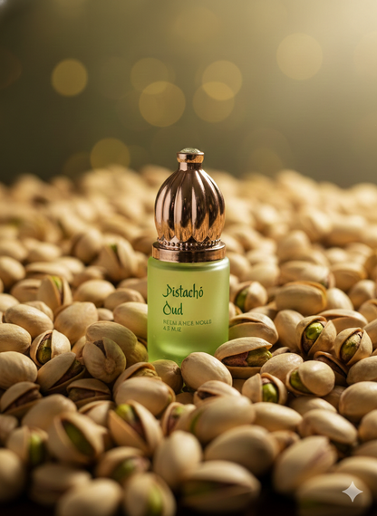 Pistacho Oudh Attar – Long Lasting Pure Oil Infused Sweet Woody & Powdery Oudh Perfume