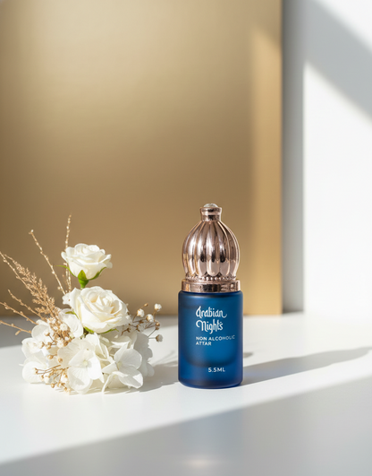 Arbain Night Attar – Long Lasting Pure Oil Infused Oudh, Cinnamon, Amber & Vanilla Perfume