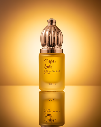 Najha Oudh Attar – Long Lasting Pure Oil Infused Smoky Oudh & Incense Oriental Perfume