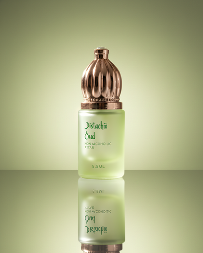 Pistacho Oudh Attar – Long Lasting Pure Oil Infused Sweet Woody & Powdery Oudh Perfume